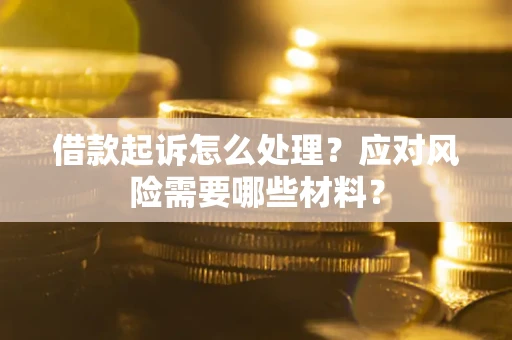 武汉借款起诉怎么处理？应对风险需要哪些材料？