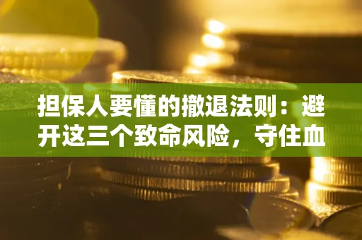 武汉担保人要懂的撤退法则：避开这三个致命风险，守住血汗钱