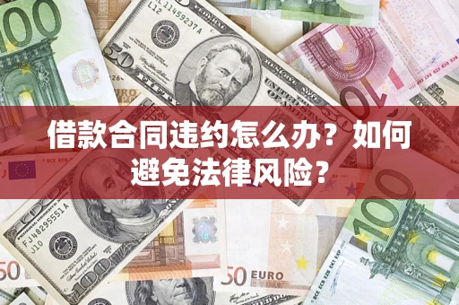 武汉借款合同违约怎么办？如何避免法律风险？