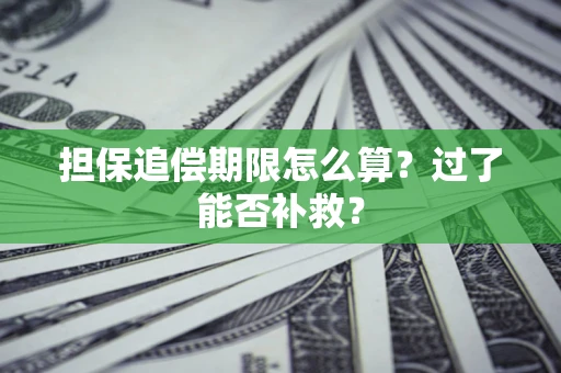 武汉担保追偿期限怎么算？过了能否补救？